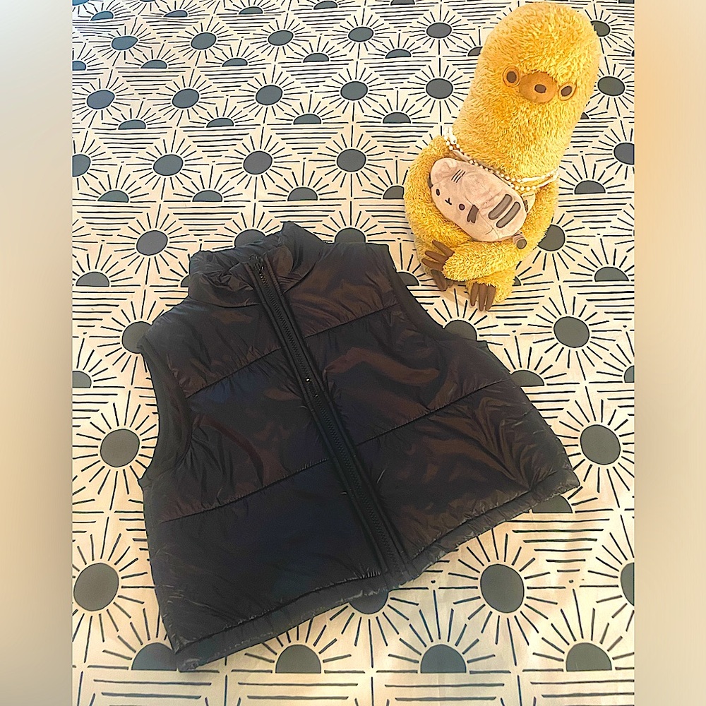 Cool & Trendy Girl’s Black Puffer Cropped Vest (Sz. 10/11 Final Priced)
